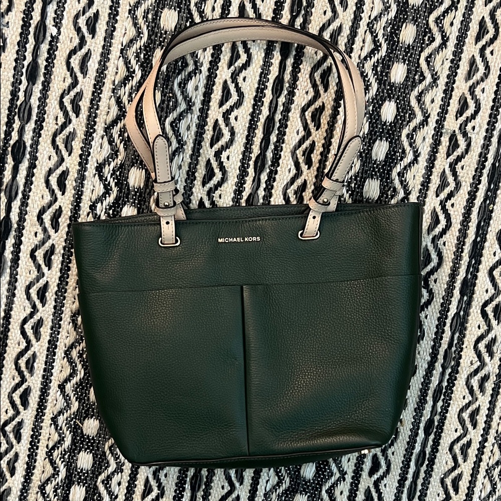 Michael Kors Forest Green Tote with Light Handles